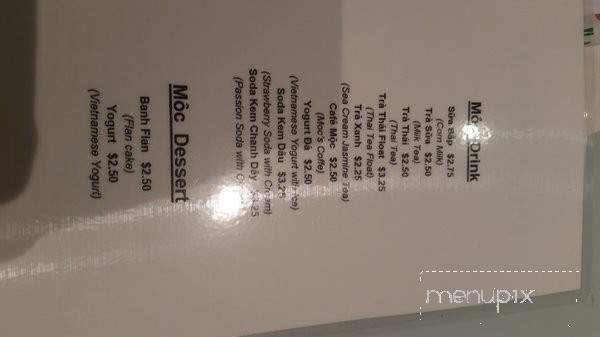 Quan Moc - Garden Grove, CA menu_pic