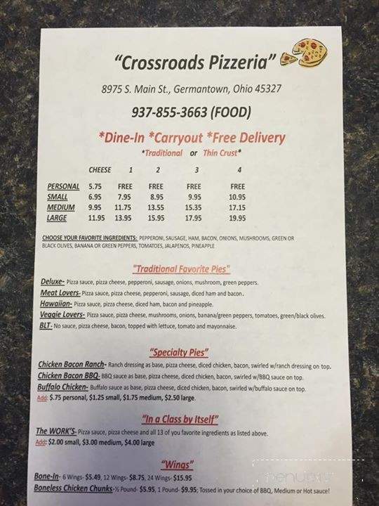 Crossroads Pizza & Carry-Out - Germantown, OH menu_pic
