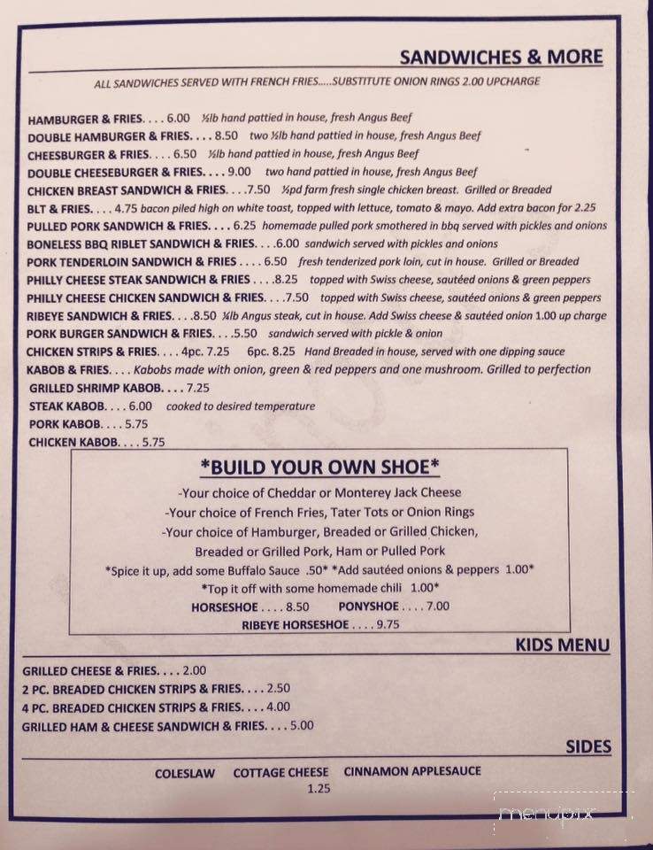 McLintock's Saloon & Steakhouse - Girard, IL menu_pic