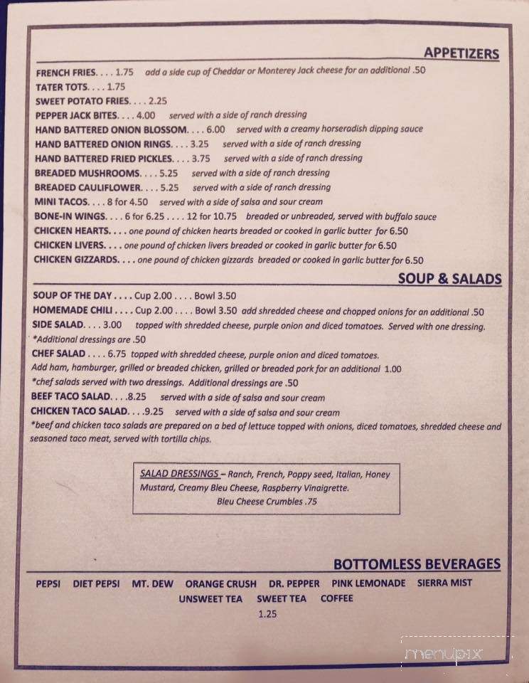 McLintock's Saloon & Steakhouse - Girard, IL menu_pic