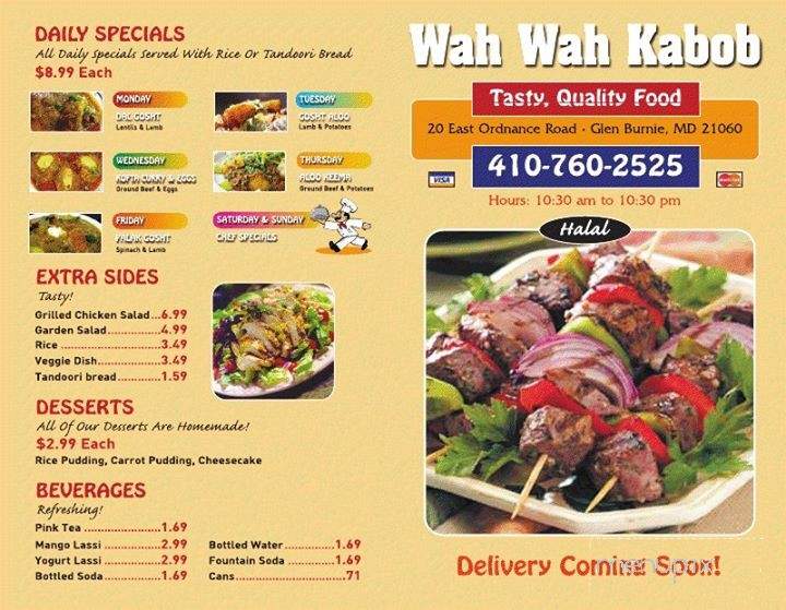 /380338580/Wah-Wah-Kabob-Menu-Glen-Burnie-MD - Glen Burnie, MD