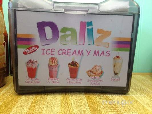 Daliz Ice Cream - Glendale, AZ menu_pic