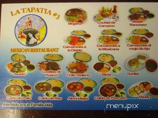 La Tapatia Iii - Goleta, CA menu_pic