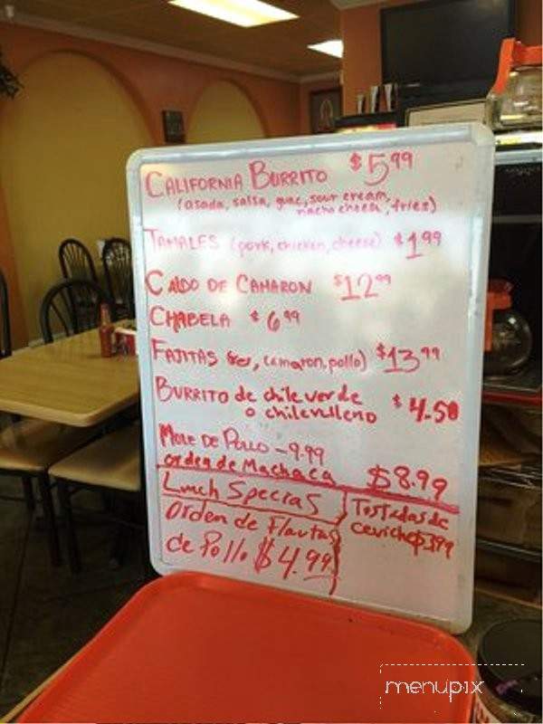 Linda Taqueria - Gonzales, CA menu_pic