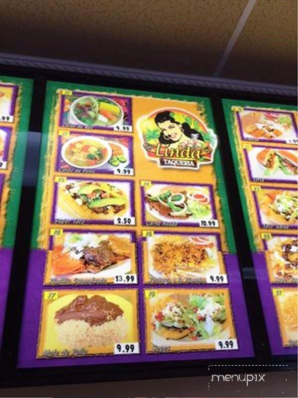 Linda Taqueria - Gonzales, CA menu_pic