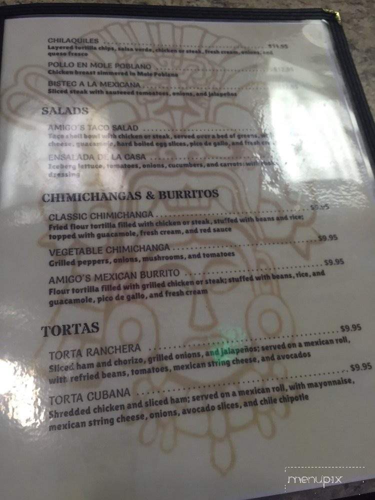 Amigo's Restaurant - Goshen, NY menu_pic