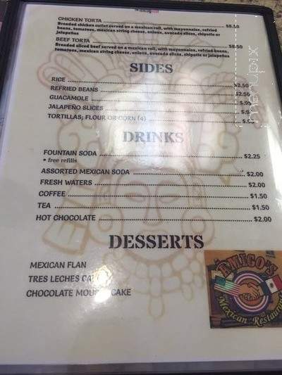 Amigo's Restaurant - Goshen, NY menu_pic