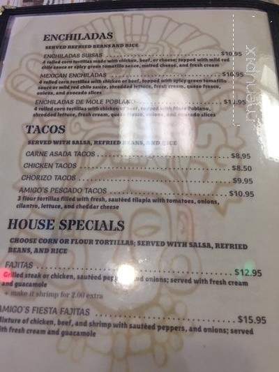 Amigo's Restaurant - Goshen, NY menu_pic