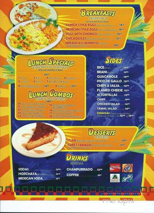 Universal Tamal - Goshen, IN menu_pic