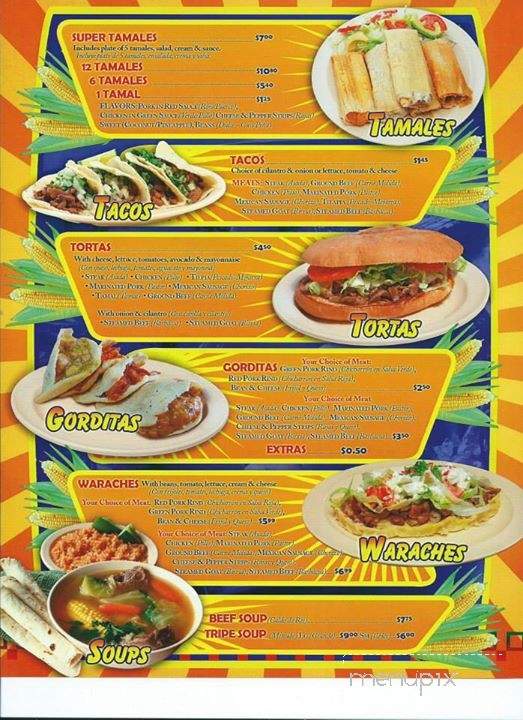 Universal Tamal - Goshen, IN menu_pic