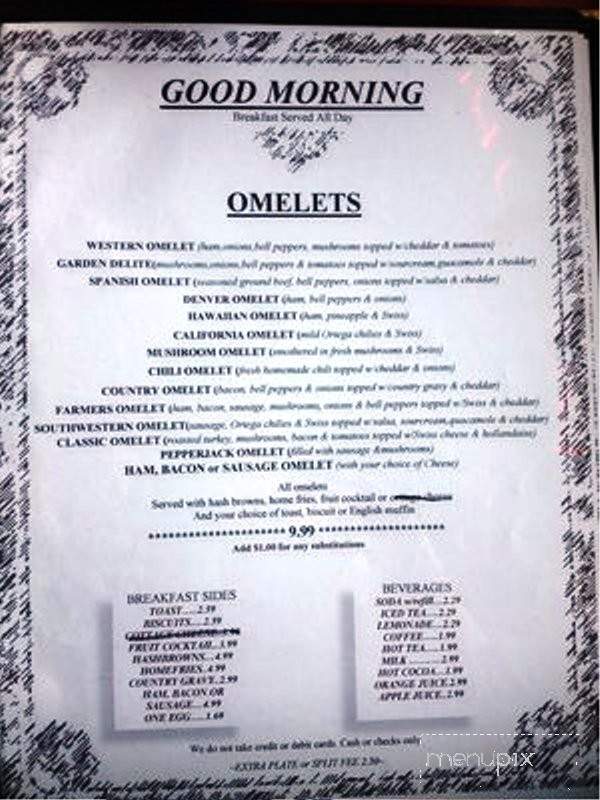 Deano's Diner - Grants Pass, OR menu_pic