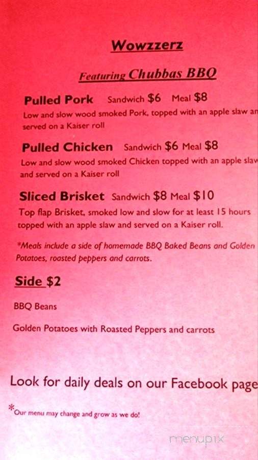 Chubbas BBQ and Deli - Grants Pass, OR menu_pic
