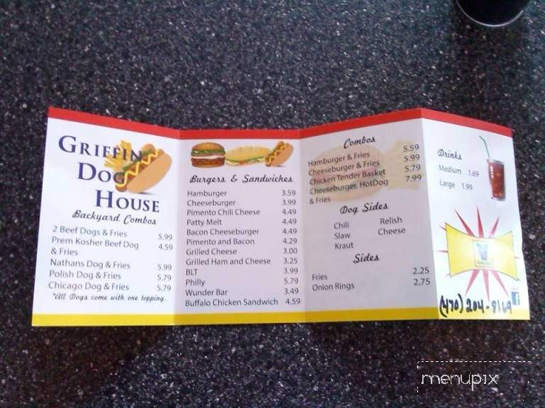 Griffin Dog House - Griffin, GA menu_pic