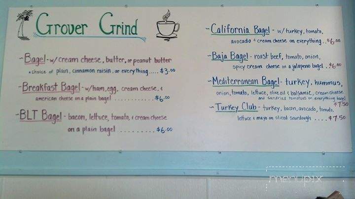Grover Grind - Grover Beach, CA menu_pic