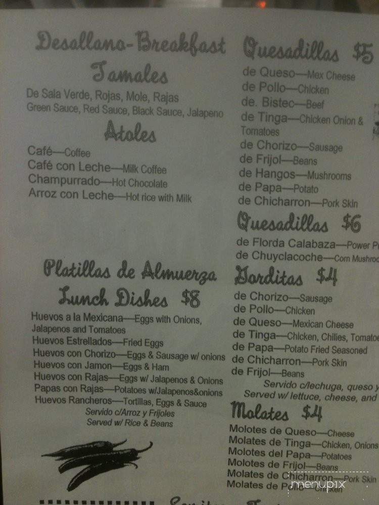 La Guadalupana - Haddon Township, NJ menu_pic