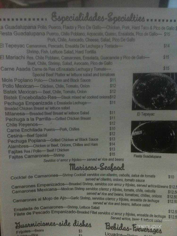 La Guadalupana - Haddon Township, NJ menu_pic