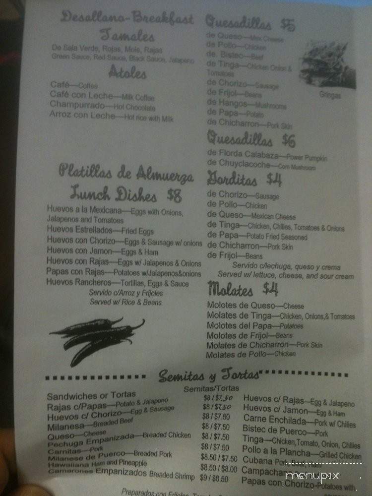 La Guadalupana - Haddon Township, NJ menu_pic