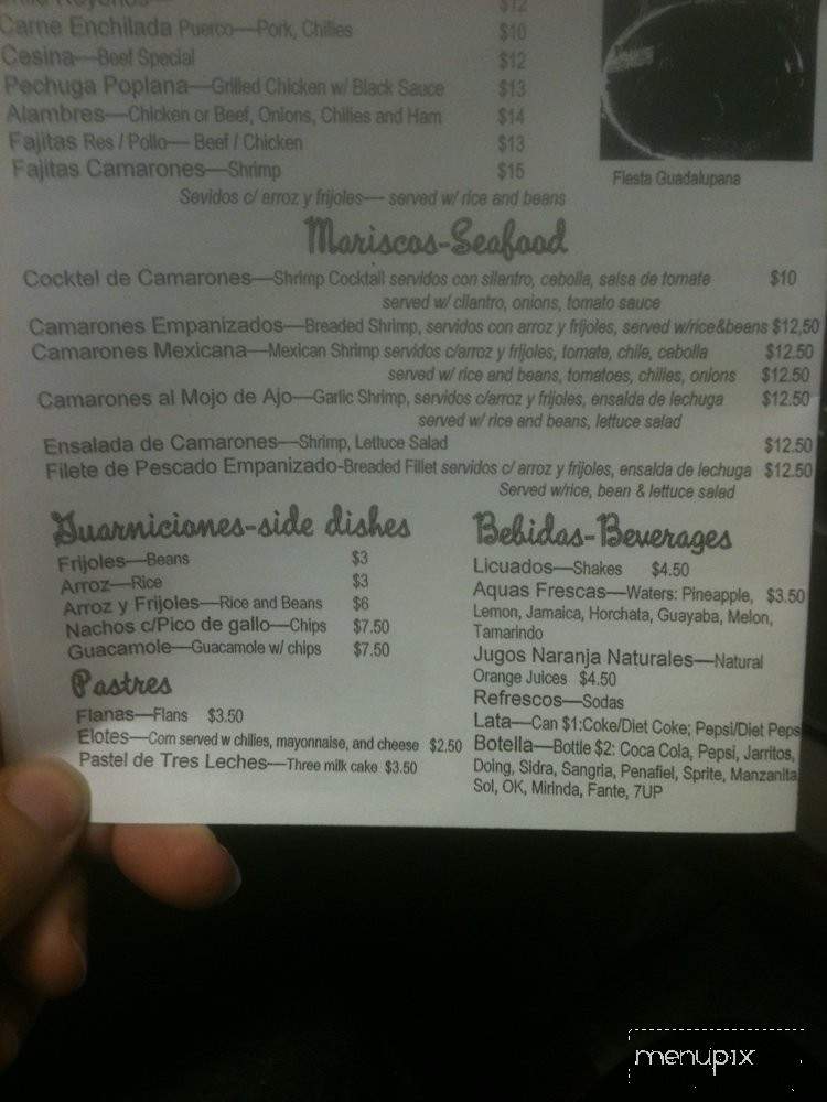 La Guadalupana - Haddon Township, NJ menu_pic