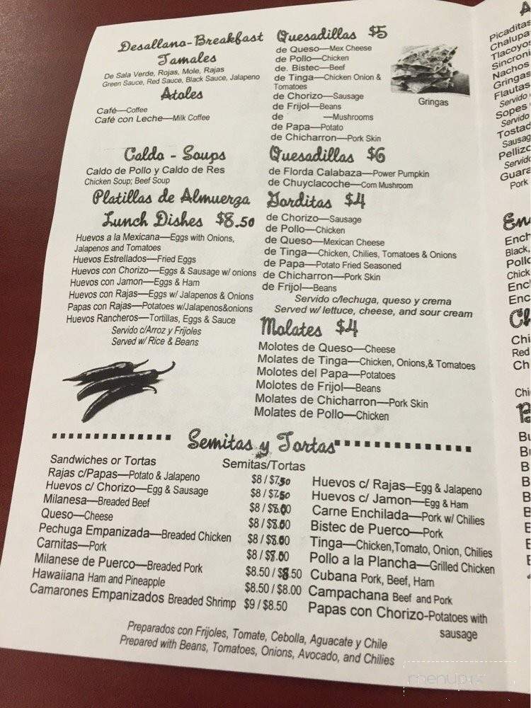 La Guadalupana - Haddon Township, NJ menu_pic