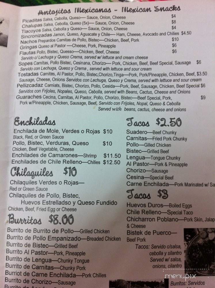La Guadalupana - Haddon Township, NJ menu_pic