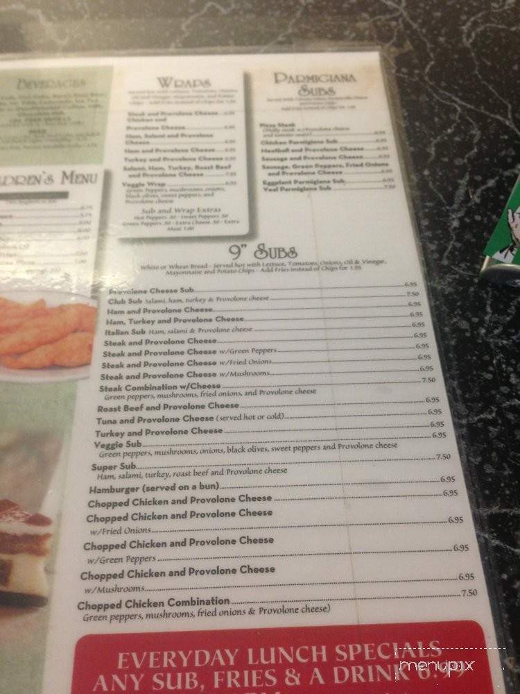 Liliana's Italian Restaurant - Hanover, VA menu_pic