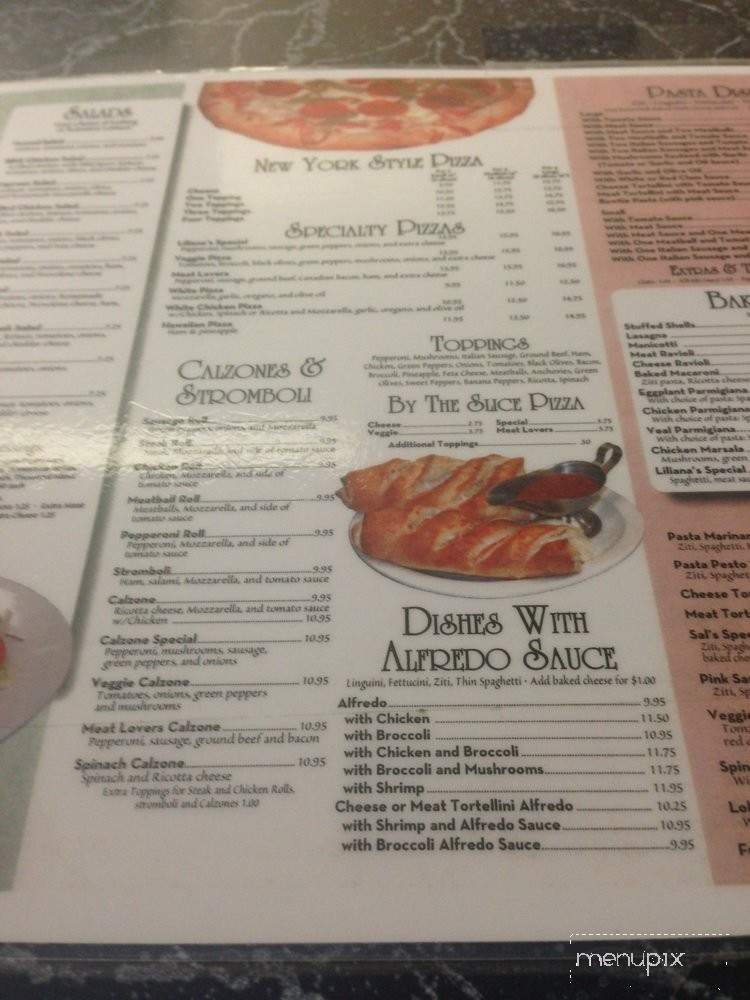 Liliana's Italian Restaurant - Hanover, VA menu_pic
