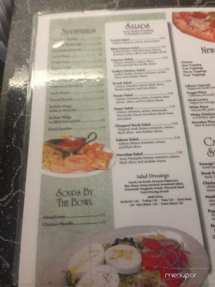 Liliana's Italian Restaurant - Hanover, VA menu_pic
