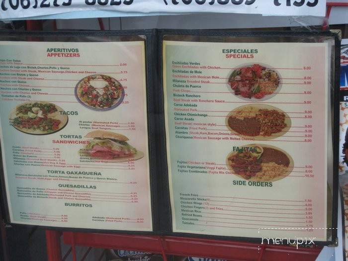 La Oaxaquena - Harrisburg, PA menu_pic