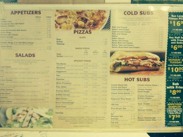Michaels Pizza - Harrisburg, PA menu_pic