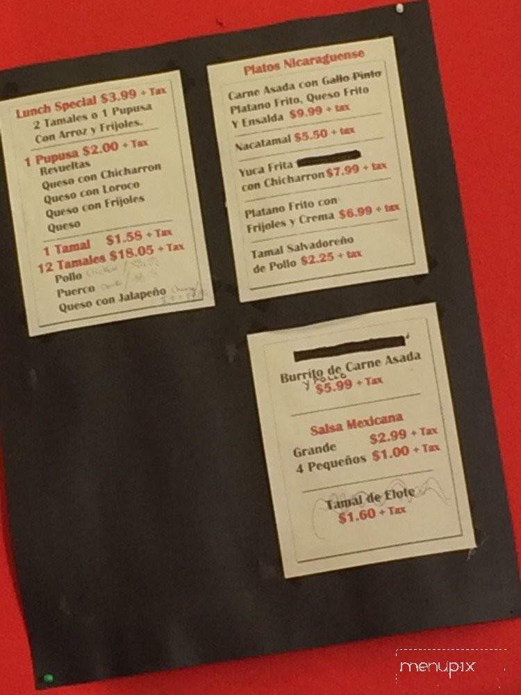 Mis Tamales - Hayward, CA menu_pic