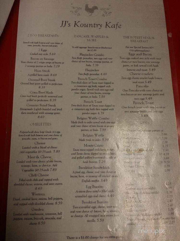 Jj's Kountry Kafe - Helendale, CA menu_pic