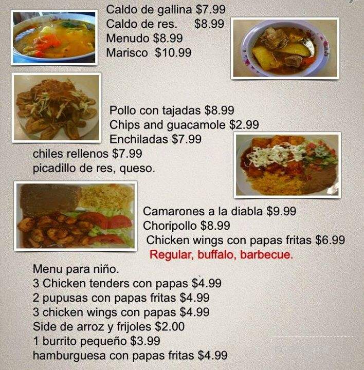 Shelly's Food, Comida Latina - Henrico, VA menu_pic