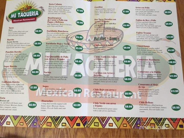 Mi Taqueria - High Point, NC menu_pic