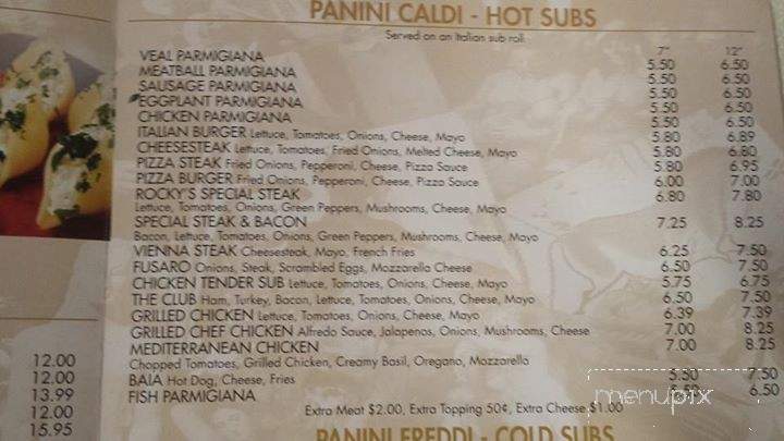 Rocky's New York Pizza - Highfield, MD menu_pic