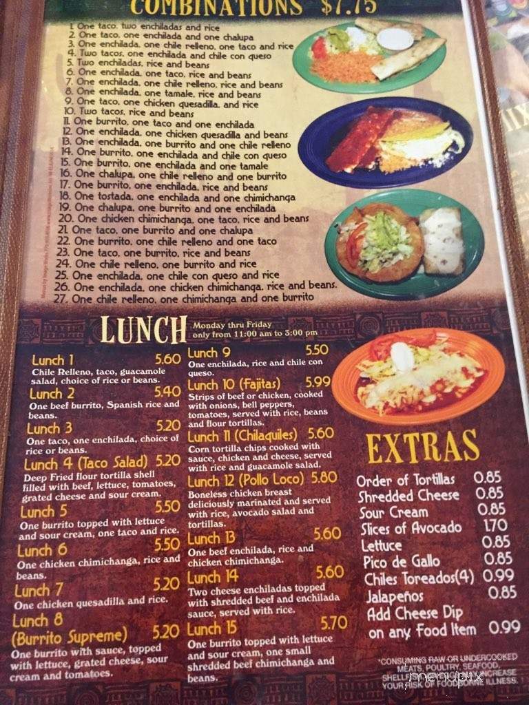 El Agave - Holdrege, NE menu_pic