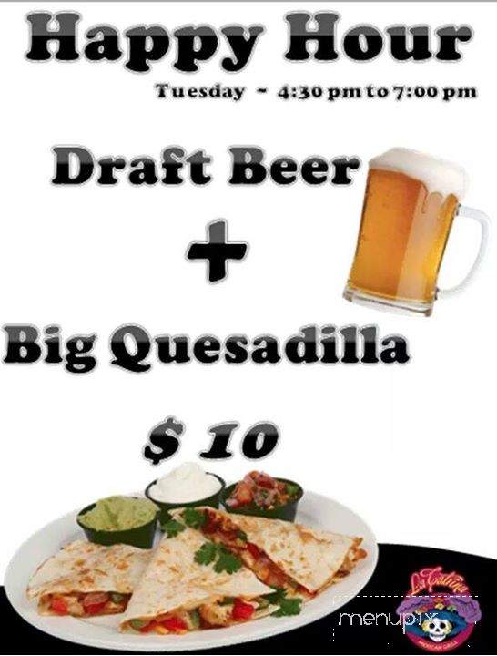 La Catrina - Hollister, CA menu_pic