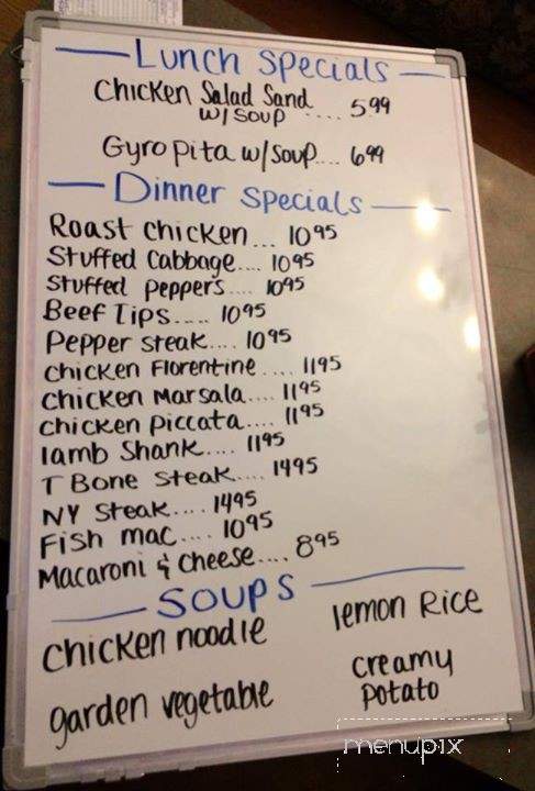 Avia Family Dining - Holly, MI menu_pic