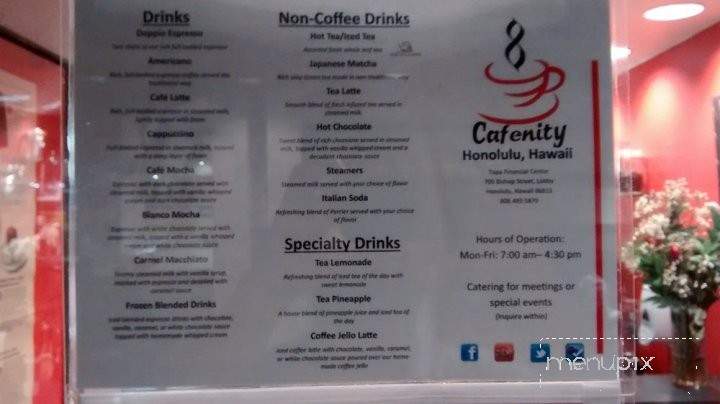 Cafenity - Honolulu, HI menu_pic