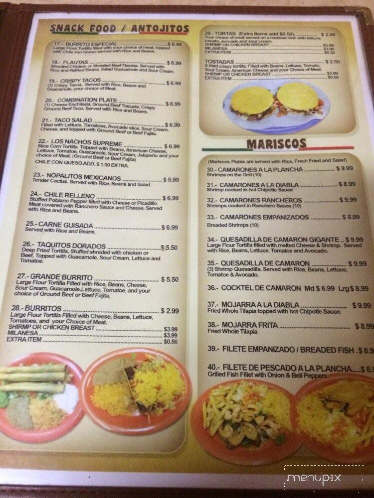 Taqueria Rancho El Jalisco - Houston, TX menu_pic