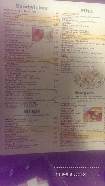 George's Coney & Grill - Howell, MI menu_pic