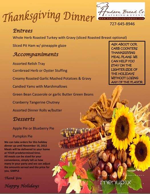 Hudson Bread Company - Hudson, FL menu_pic
