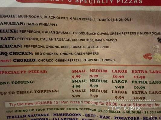 Tumby's Pizza - Huntington Park, CA menu_pic