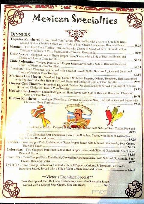 Victor's Mexican Restaurant - Huxley, IA menu_pic