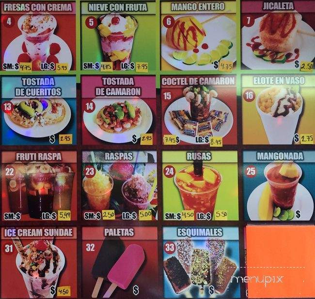 Fruteria Sonrisas - Irving, TX menu_pic