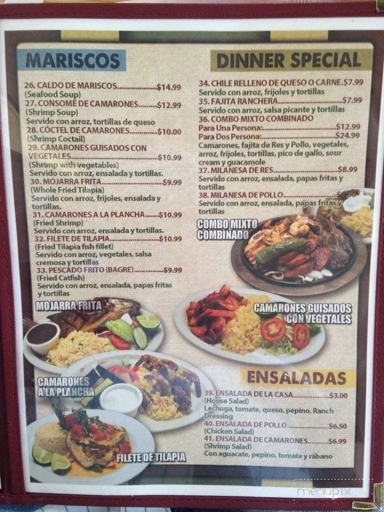 Rincon Latino - Irving, TX menu_pic
