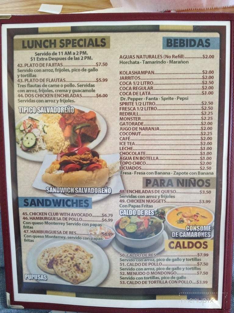 Rincon Latino - Irving, TX menu_pic
