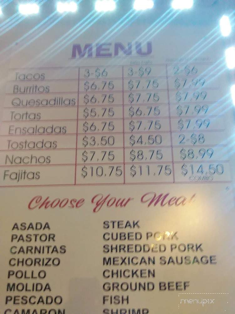 Mr. Taco Food Truck - Jacksonville, FL menu_pic