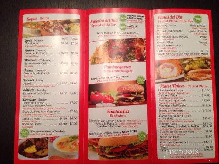 Corazon Latino - Jamaica, NY menu_pic