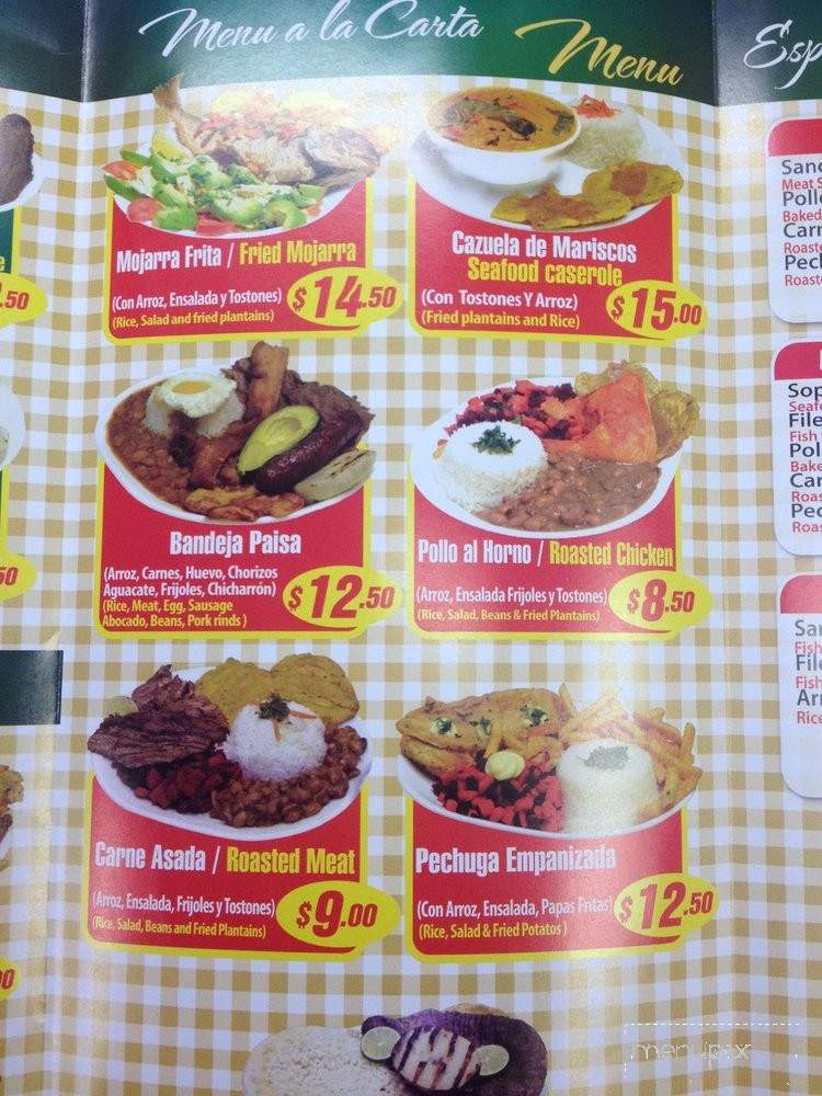 Delicias Calenas Bakery & Restaurant - Jamaica, NY menu_pic