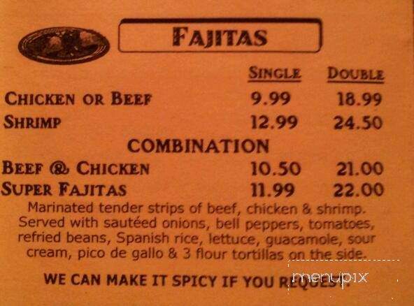 Las Margaritas - Jasper, TN menu_pic